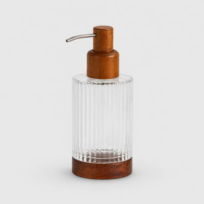 Dispensador jabón baño vidrio acacia Vidridi