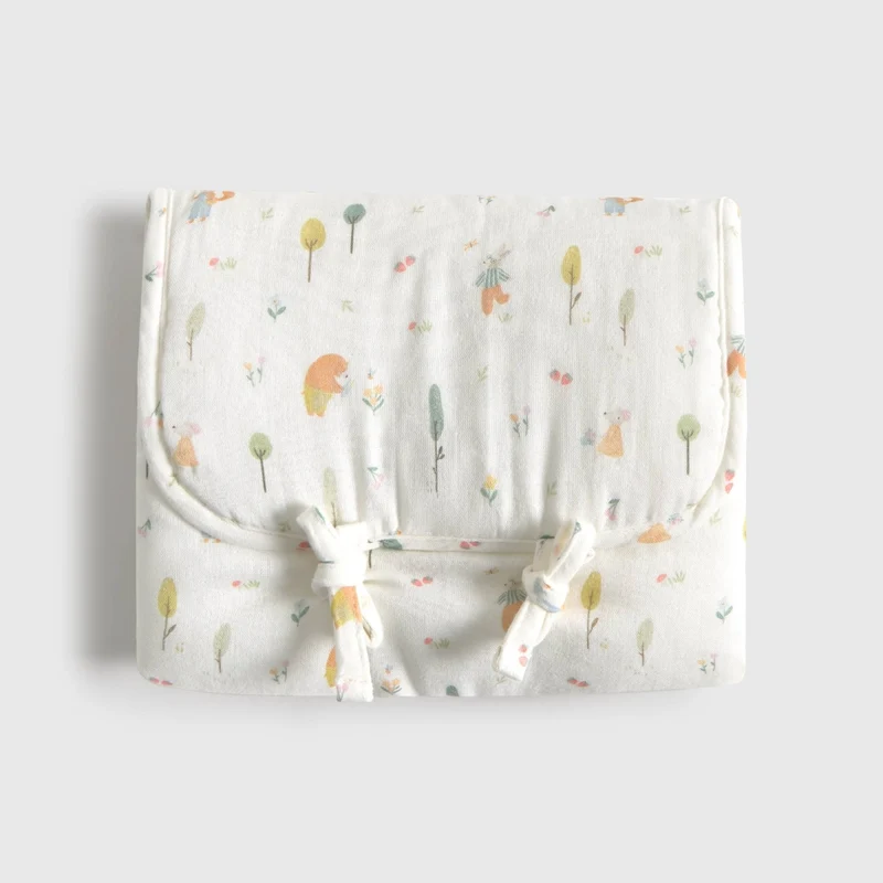 Cambiador algodón estampado bosque Wopi