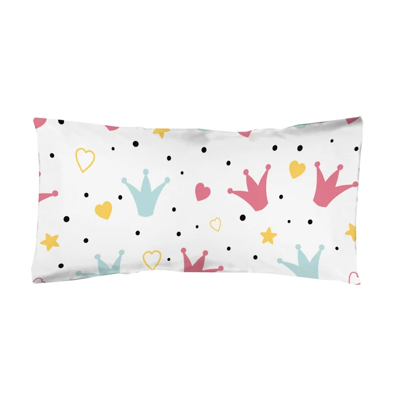 Funda de almohada Infantil estampada Coronas Multicolor
