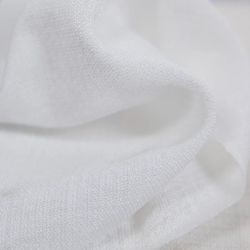 Tejido para cortinas con plomo - Rústico | Blanco