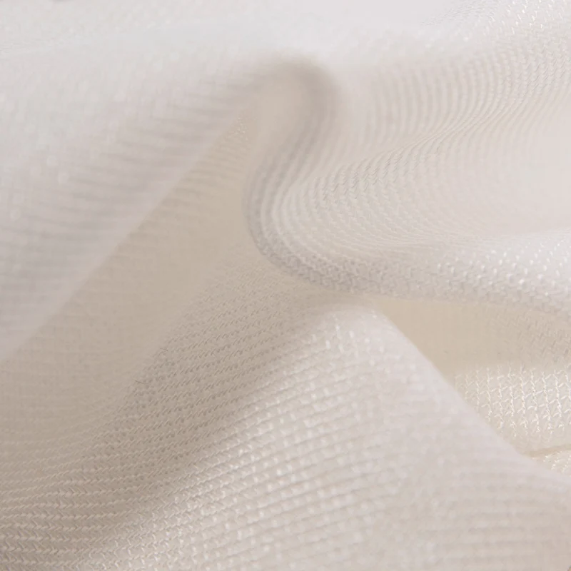Tela para cortinas con plomo - Bari | Blanco