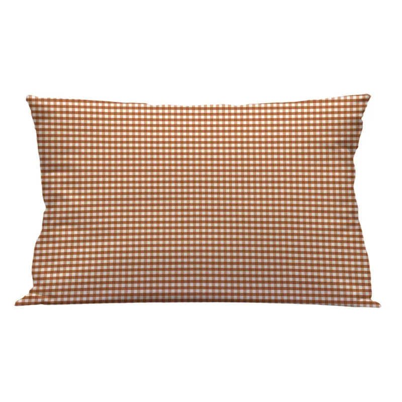Funda cuadrante Vichy Marrón