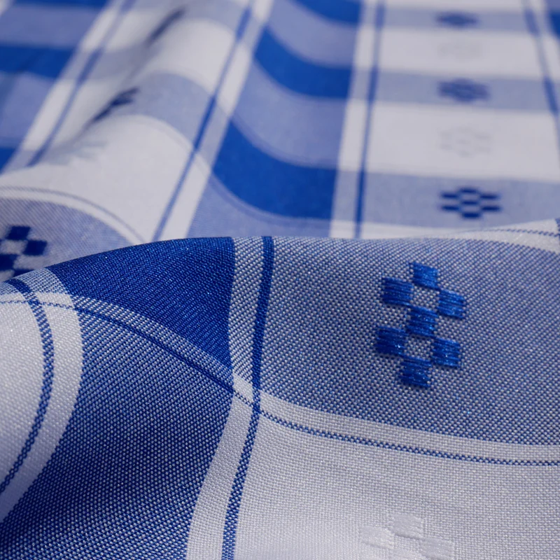 Stretch - Tela para Mantel Cuadros Grande Azul