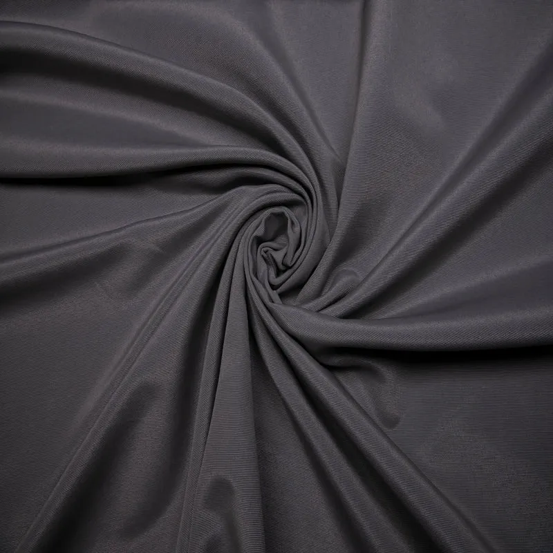Tela Loneta Lisa Gris oscuro