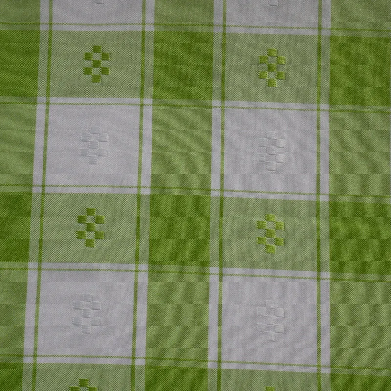 Stretch - Tela para Mantel Cuadros Grande Verde