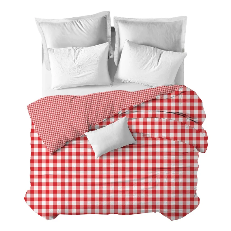 Funda nórdica Vichy Rojo