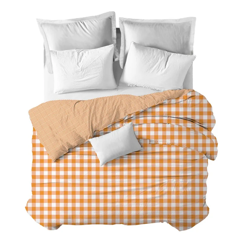 Funda nórdica Vichy Naranja