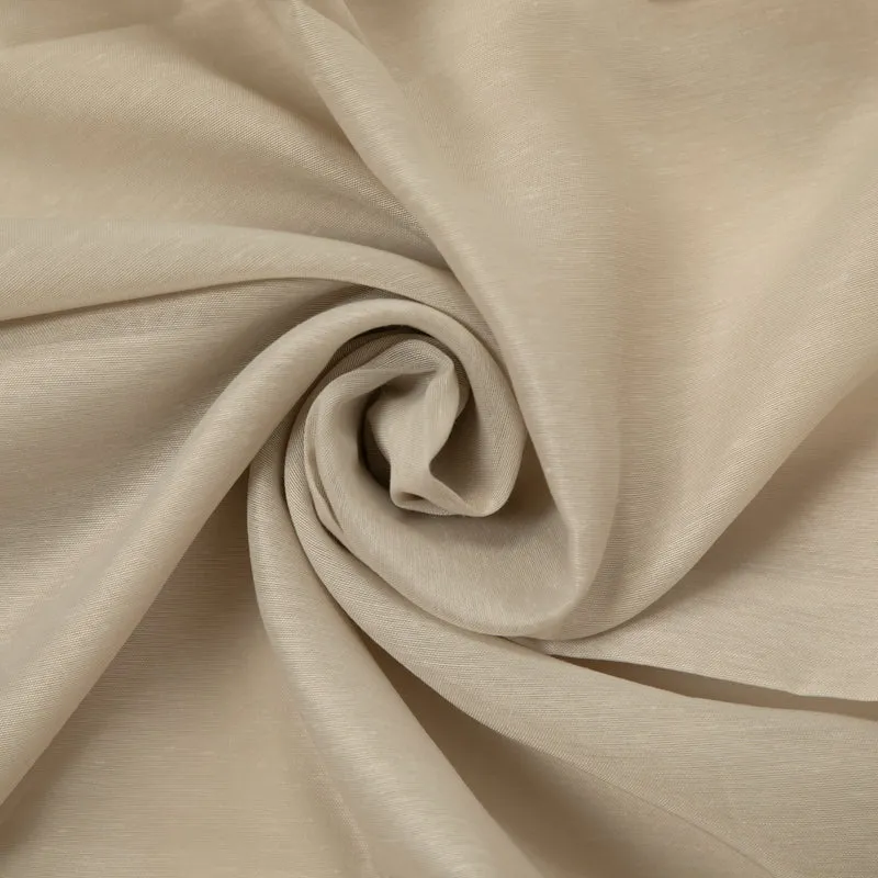 Tela para cortinas - Muselina Beige Oscuro