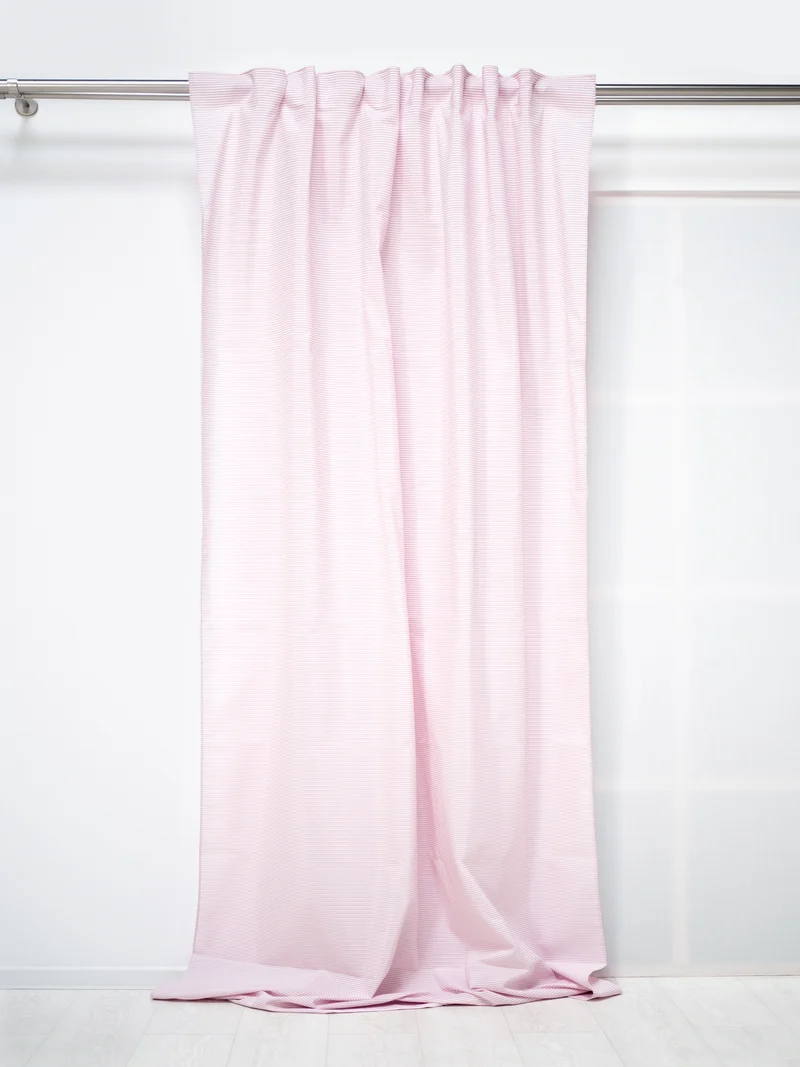 Cortina estampada Raya Rosa