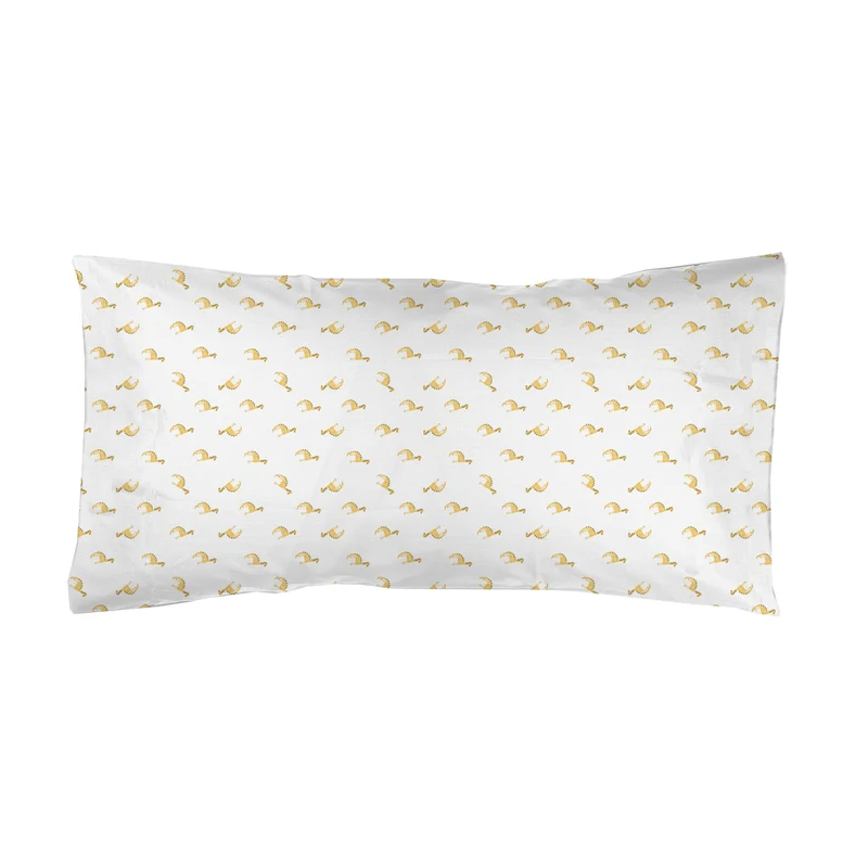 Funda Almohada Infantil estampada Dino Amarillo