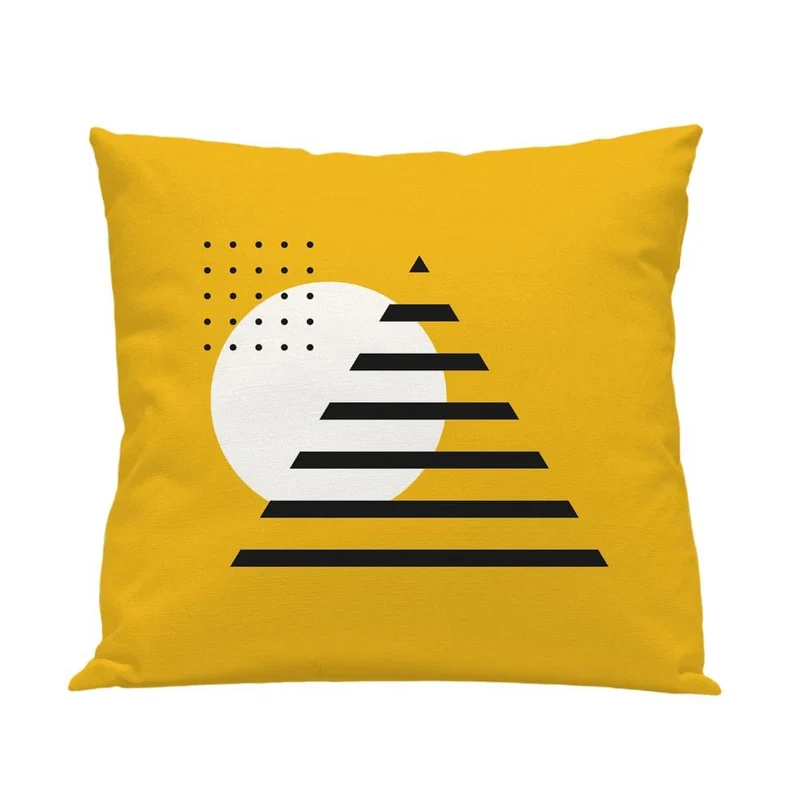 Funda cojín Infantil Pirámide Amarillo