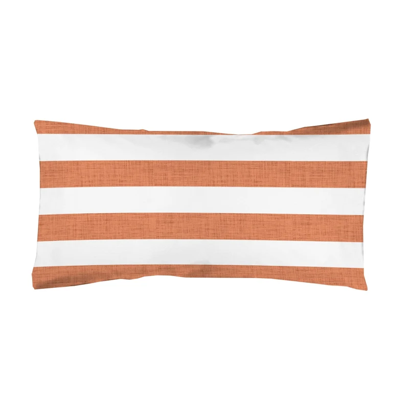 Funda almohada estampada Raya Naranja
