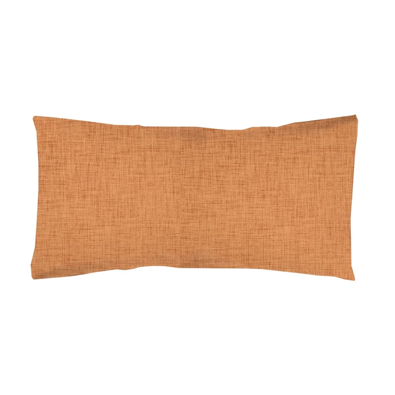 Funda almohada estampada Naranja Tostado