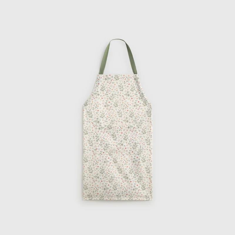 Delantal algodón flores silvestres Hofla
