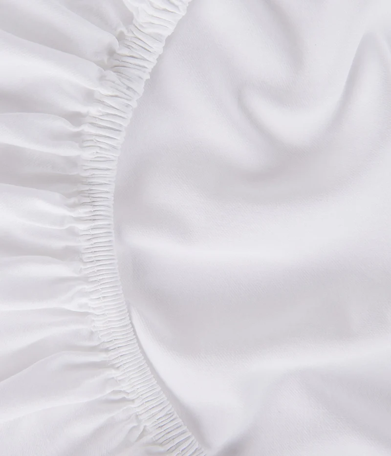 Pack : Funda nórdica blanco satén + Bajera blanco satén + funda de almohada extra blanco satén de regalo