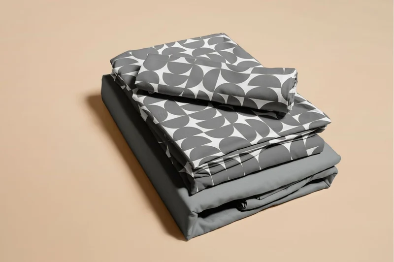 Pack : Funda nórdica Pop gris + regalo basic grey bajera
