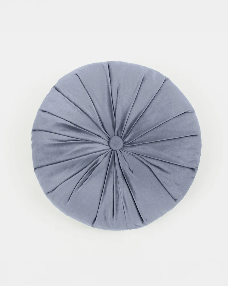 Cojín Terciopelo Algodón Oreo Azul Keike