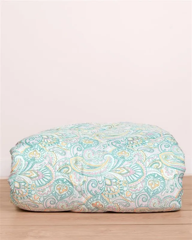 Edredón Estampado Cachemir Verde Seco