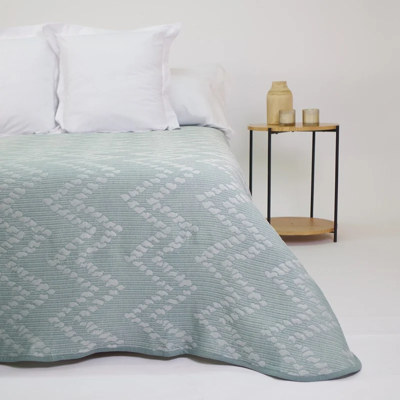 Colcha jacquard 1359 jade
