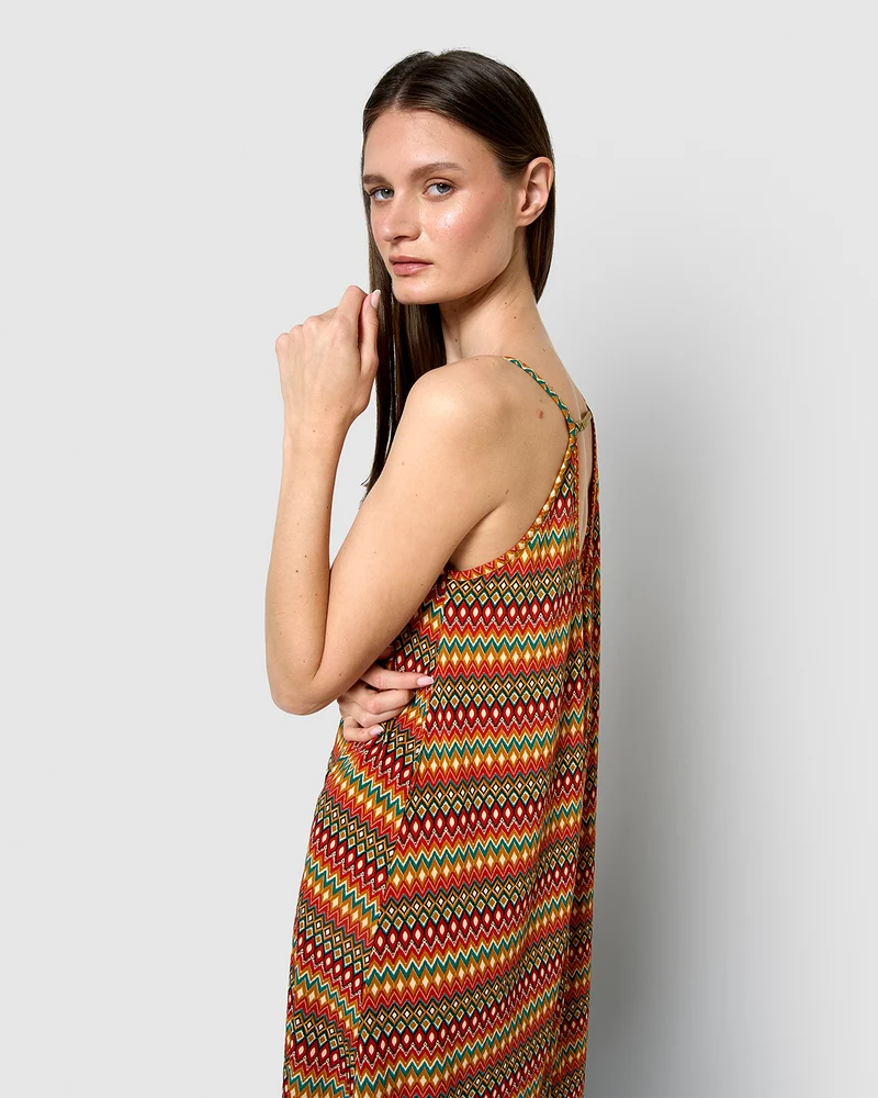 Camisón corto tirantes crepe emily teja