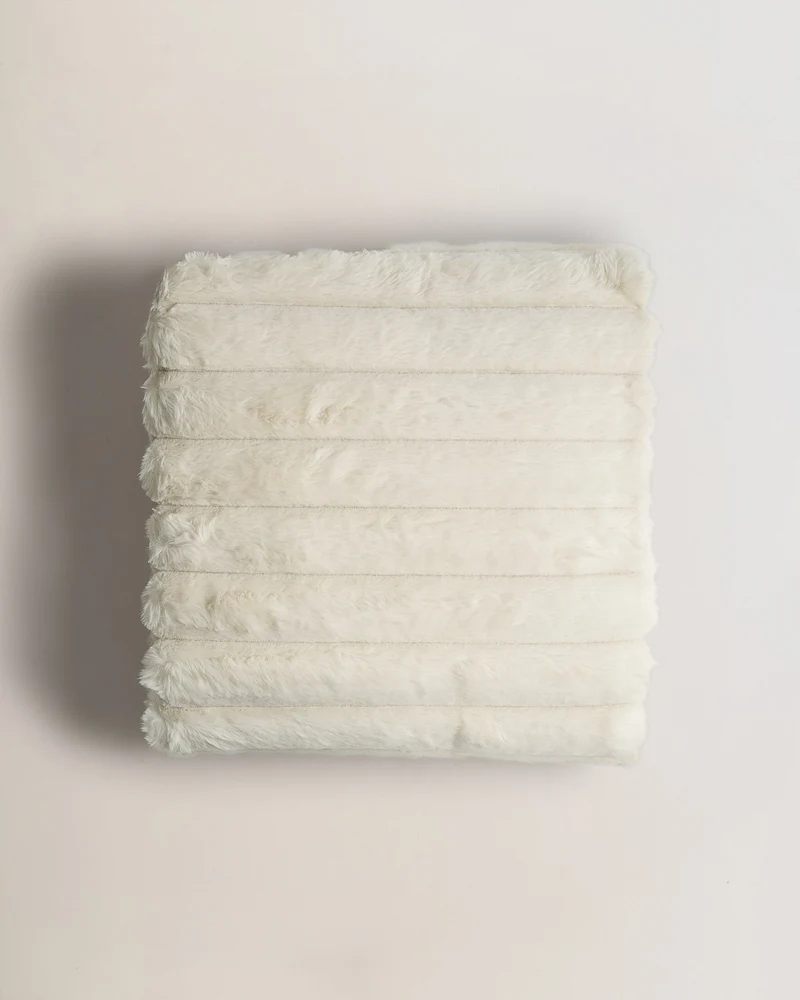 Manta pelo raya beige