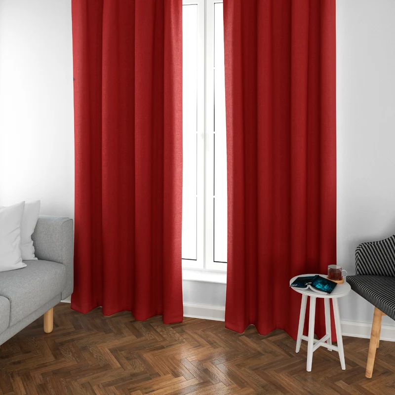 Cortinas Opacas, Blackout, Térmicas Aislantes del Frio y del Calor- Granate