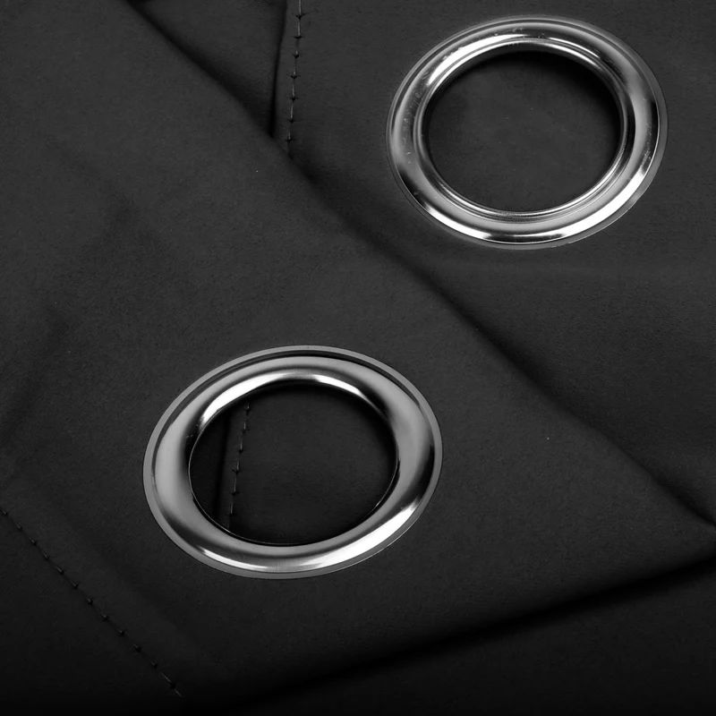 Cortinas Opacas, Blackout, Térmicas Aislantes del Frio y del Calor- Negro