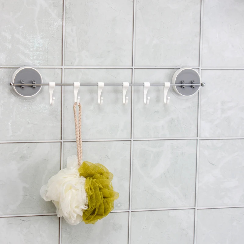 Estante de Cocina y Baño con 6 ganchos