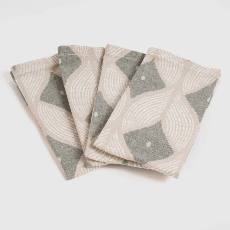 Set 4 Servilletas Cabot Verde Seco