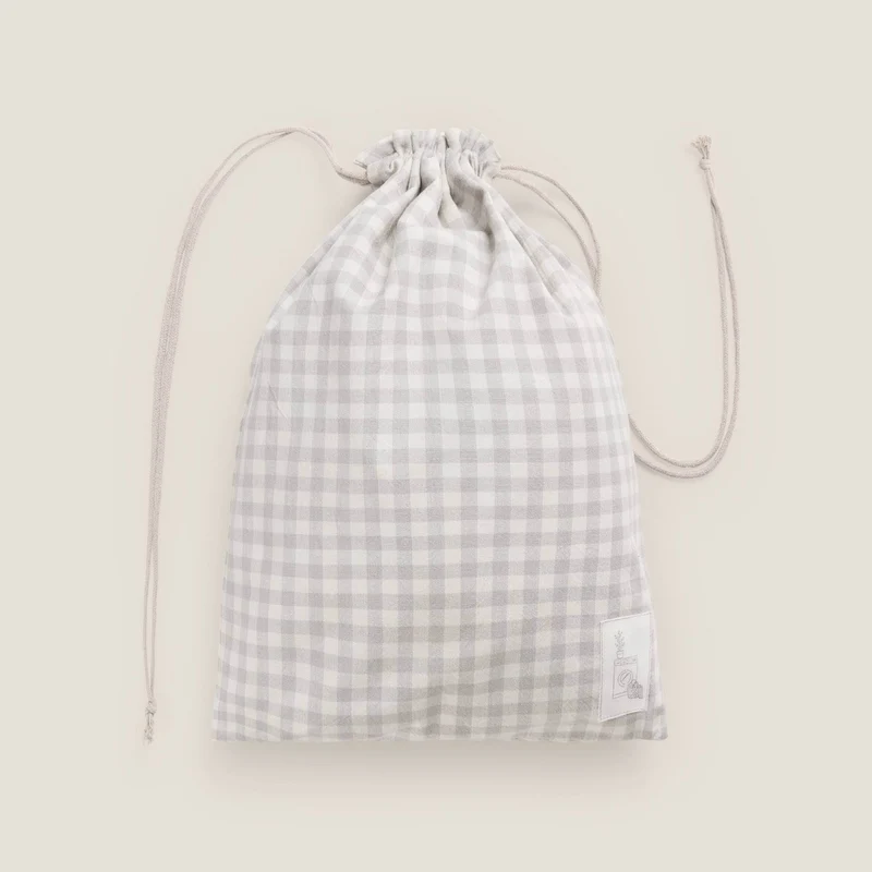 Bolsa de algodón cuadros vichy Lavar