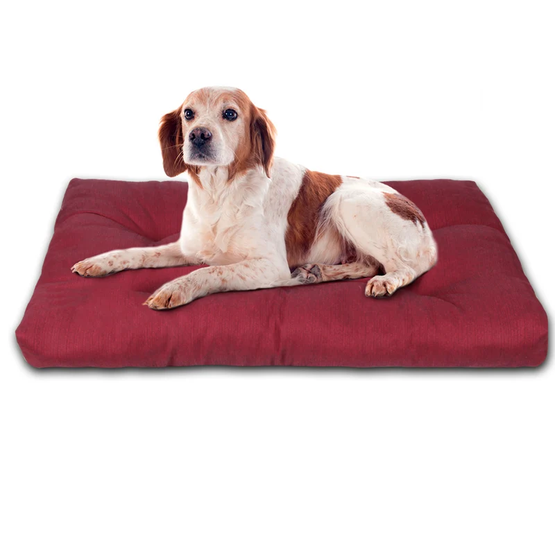 Cama de Mascota, Colchón o Colchoneta Reversible Estampada- Granate