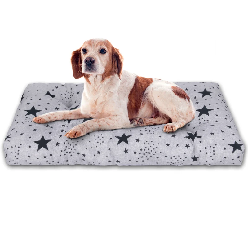 Cama de Mascota, Colchón o Colchoneta Reversible Estampada- Estrellas