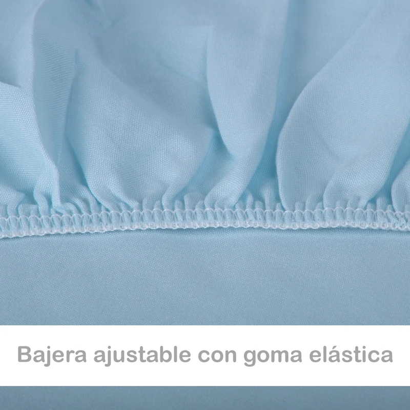 Juego de Funda Nórdica, 3 Piezas Cremallera Oculta - Espiral Azul