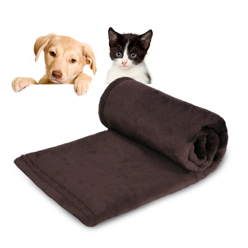Manta para Perros, Gatos y Mascotas de Terciopelo- Marrón