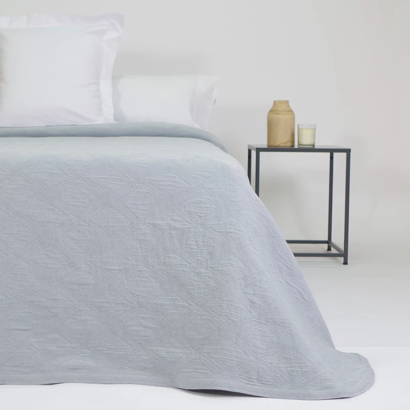Colcha jacquard 1215 azul hielo
