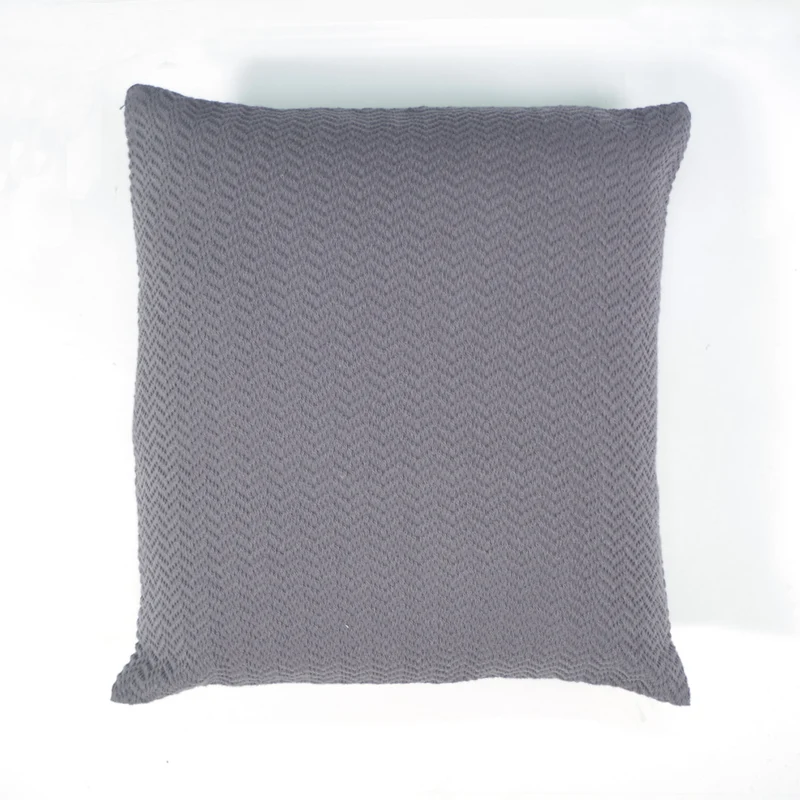 Funda de cojín jacquard 1979 gris plomo