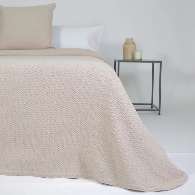 Colcha jacquard 1979 beig