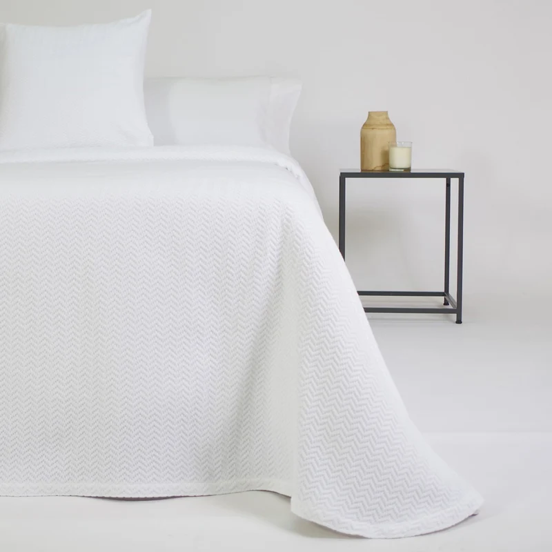 Colcha jacquard 1979 blanco