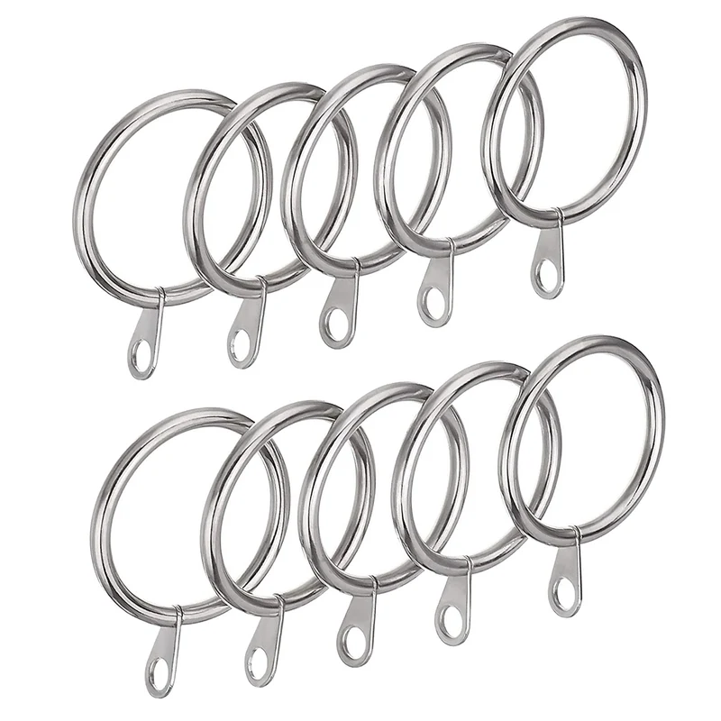 Anillas de Cortina de Metal de 32mm Diámetro Interno- Plata