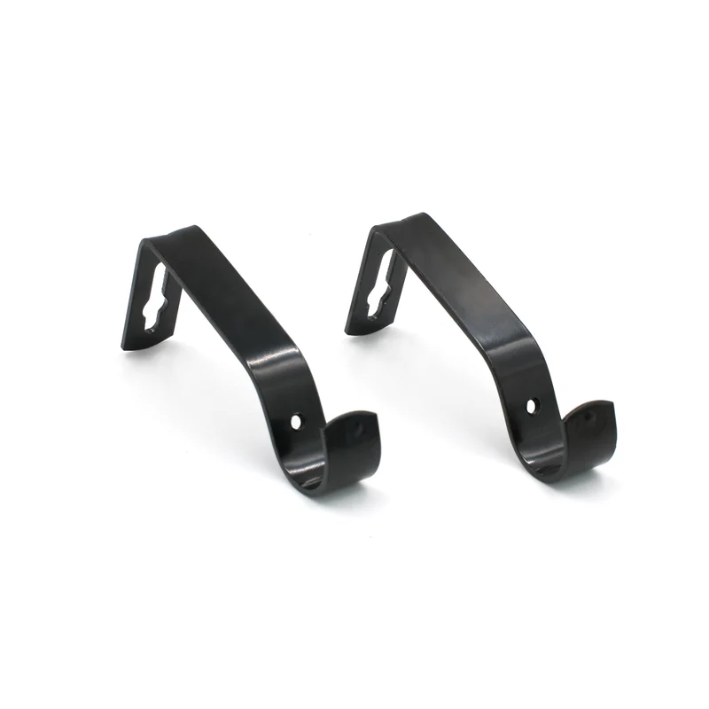 Soportes de Barra de Cortina para Barra de Ø 16-20mm- Metal Negro