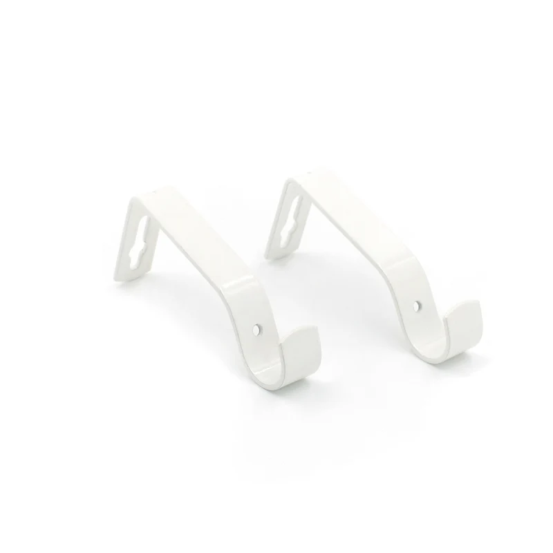 Soportes de Barra de Cortina para Barra de Ø 16-20mm- Metal Blanco
