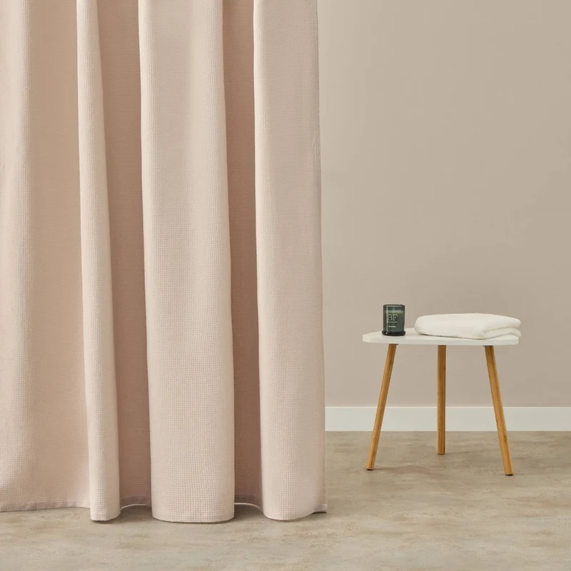 Cortina de baño pespunte decorativo Fedru
