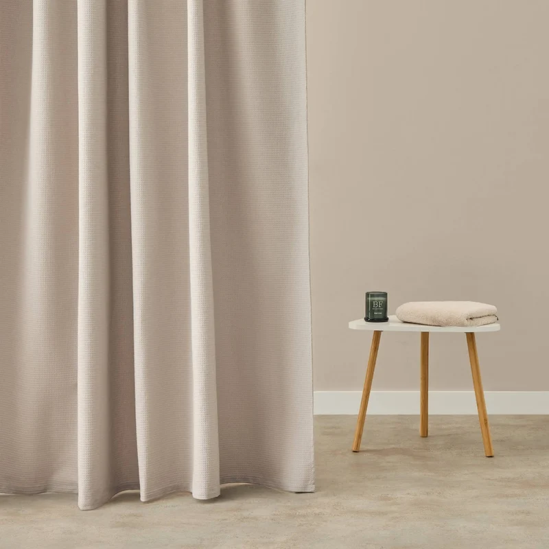 Cortina de baño pespunte decorativo Fedru