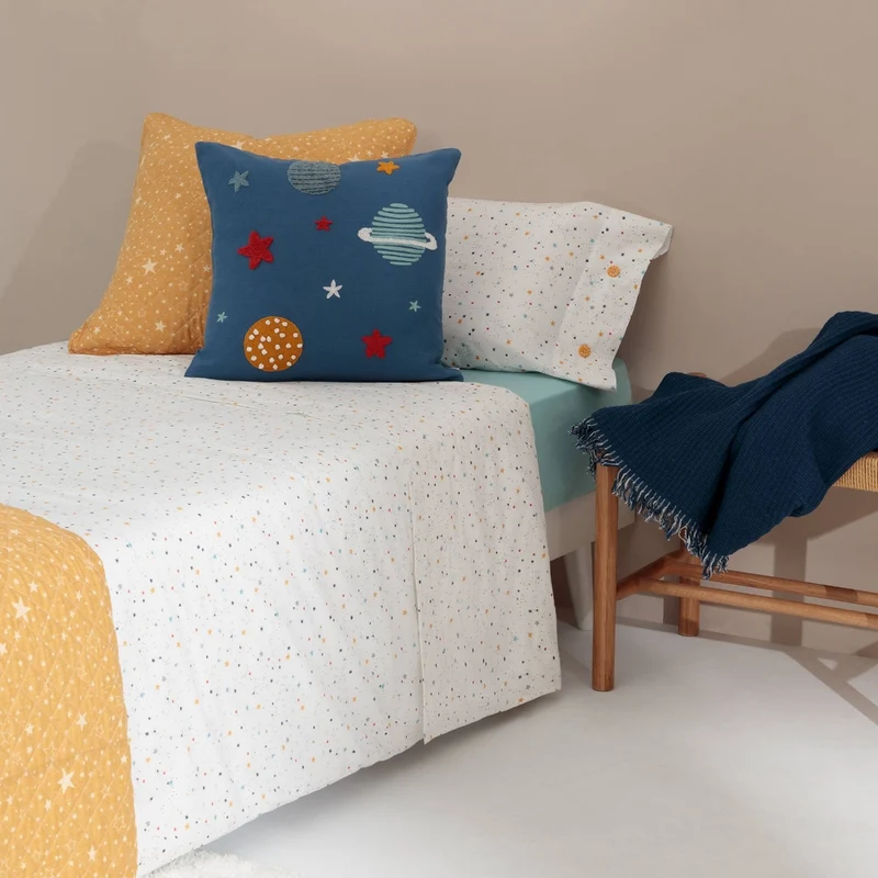 Set sábana algodón percal 180 hilos estrellas Starti
