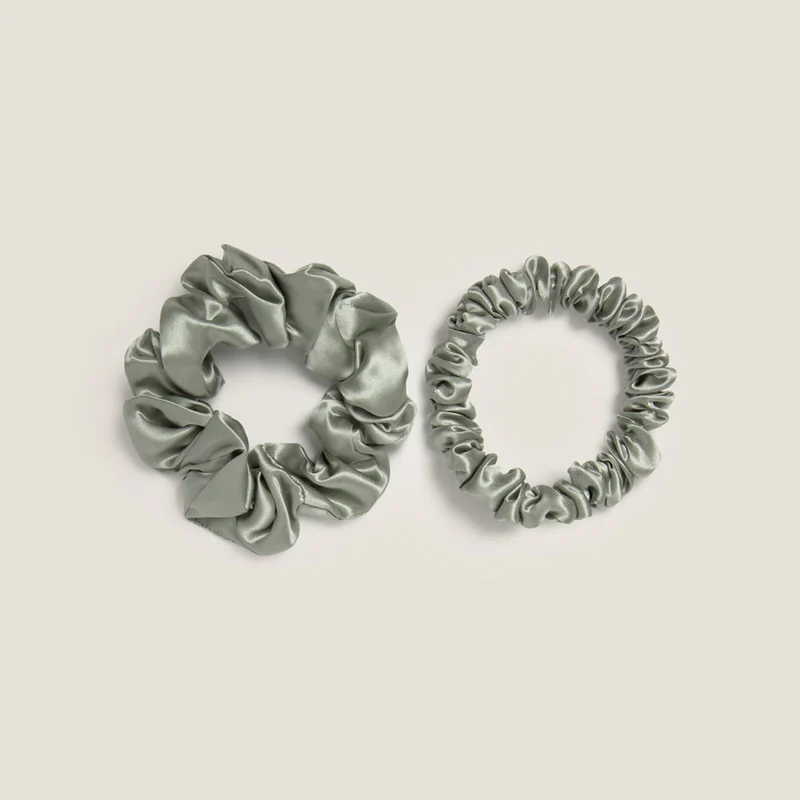 Set 2 coleteros de seda natural Silk