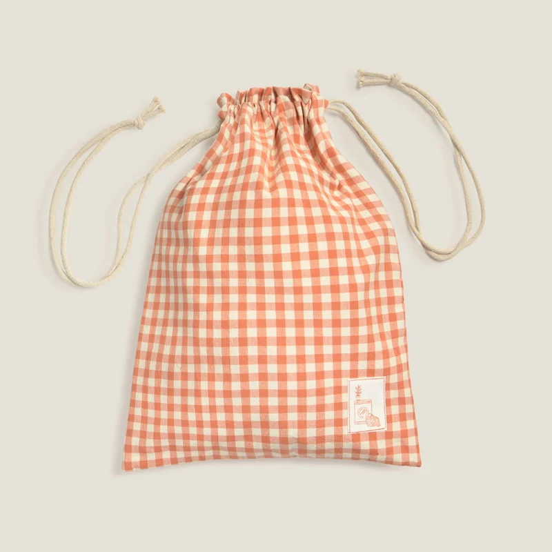 Bolsa de algodón cuadros vichy Lavar