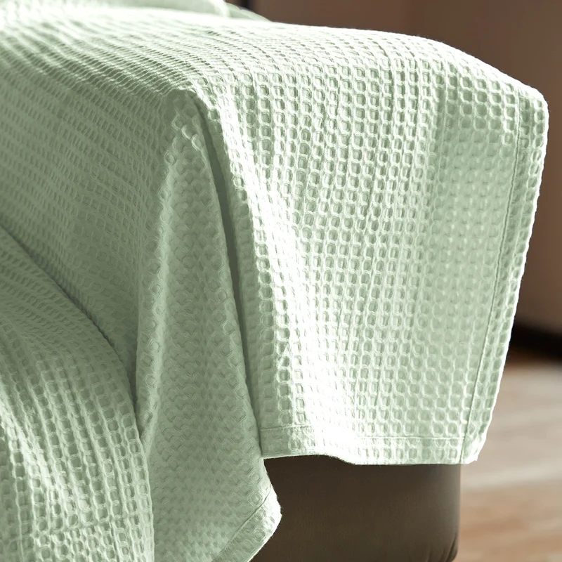 Plaid de algodón Banús Menta