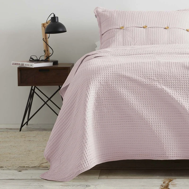 Colcha de algodón Banús Rosa