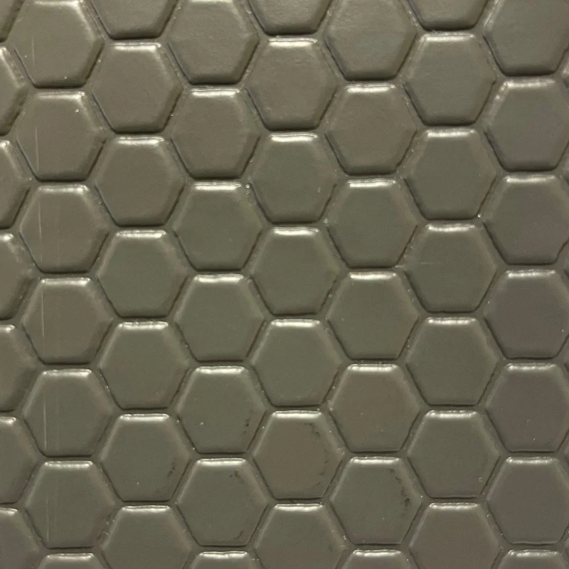 Alfombra de PVC | Antideslizante 1.6mm | Gris - Panal