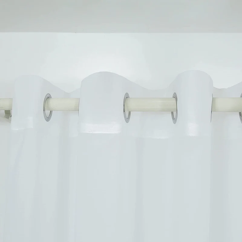 Cortina Salón Dormitorio Translucido de Gasa Estampado - Visillo Estampado Tejido de Gasa Beige para Salón Dormitorio